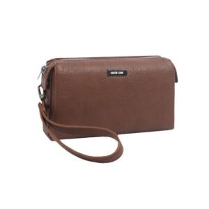 Green Lion Mara Clutch Bag Brown