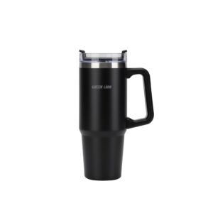 Green Lion Vacuum Travel Mug Black