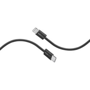 PROMATE CABLE TYPE-C LIGHTNING 120CM BLACK
