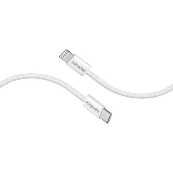 Promate Cable Typec - Lightning 27w 120Cm white