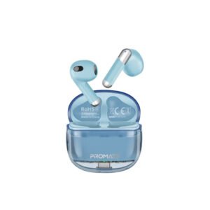 Promate Transparent TWS Earbuds Blue