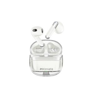 Promate Transparent TWS Earbuds White