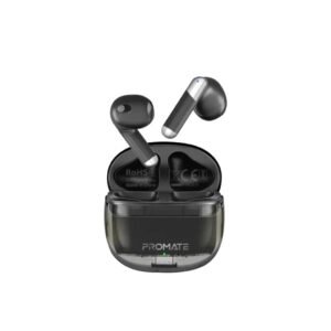 Promate transparent TWS Earbuds Black